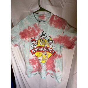 Animaniacs Tie-Die Mens Graphic T-Shirt, Size S